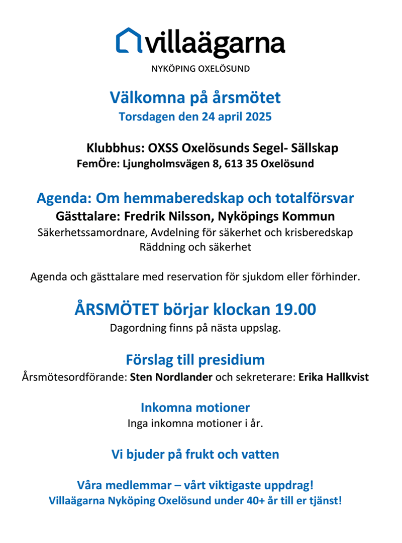Årsmöte OXSS Agenda 800p 2025