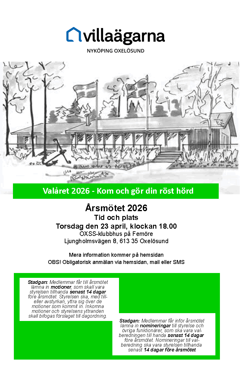 Årsmöte OXSS inbjudan anmälan 2026